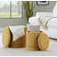 Ensemble de repose-pieds en tissu jaune-191900353-191900356
