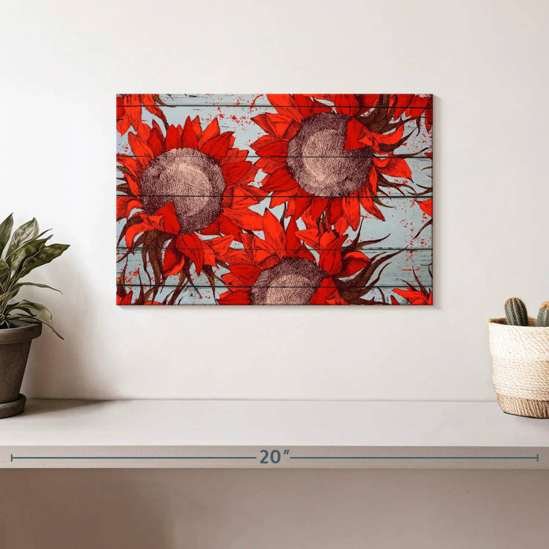 Tournesols rouges Harnek, H 8 po x l 12 po