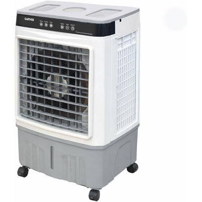Ventilateur portatif à évaporation avec télécommande, minuterie 2/4 / 8H, 3 vitesses, modes à double brume, réservoir de 1 600 ml, oscillation à 60 degrés, veilleuse pour chambre à coucher, bureau, dortoir