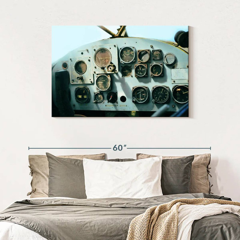Mehar Helicopter Control Panel, 30" H x 45" W