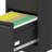 Modern 4 Drawer Metal Vertical File Cabinet On Wheels, 17.71"D*15.15"W*50.88"H - Secure Valuables, Flexible Storage For Home Office Needs Black With Lock And Wheels Metal, Easy To Clean, Ideal-1186347480