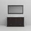 Duke l 60 po x P 22 po. Double meuble-lavabo et miroir 58 po.-66637703-90700979