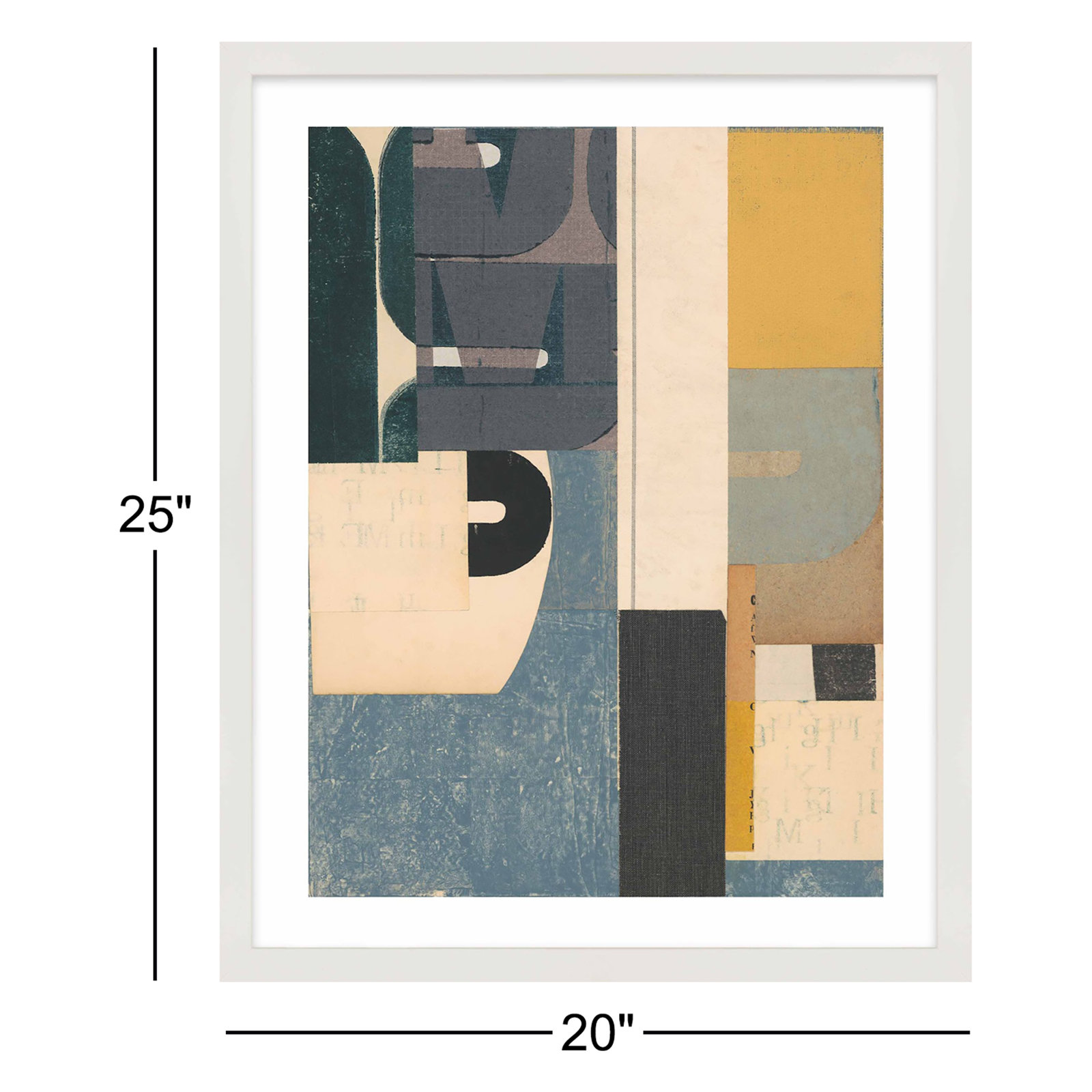 Mighty Print by Sarah Short, 20" W x 25" H, White