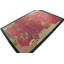 Rug & Kilim's Chinese Deco Style Rug In Pink With Blue Border, Gold Florals