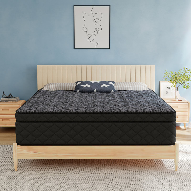 12"/14" Hybrid Medium Firm Mattress In A Box,Memory Foam & Pocket Springs For Motion Isolation,Pressure Relief, 12", Queen