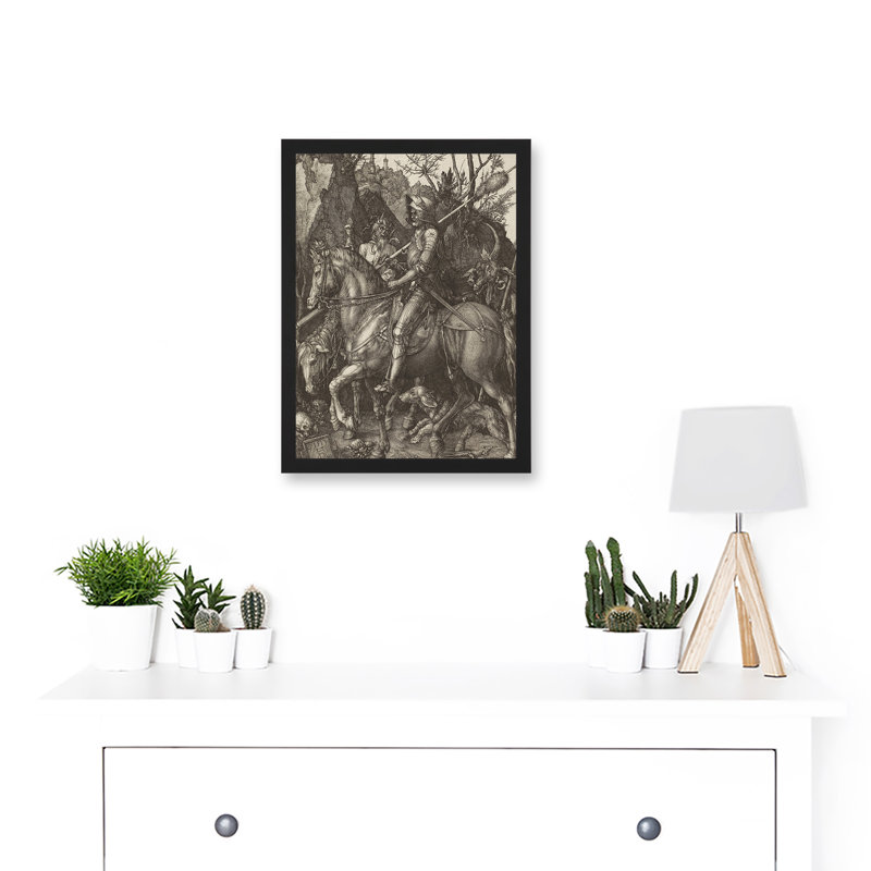 Albrecht Durer Knight Death Devil by Albrecht Dürer - Single Picture Frame Print