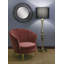 Miroir mural moderne en métal et verre avec cadre ajouré - Accent décoratif rond contemporain.-867420409