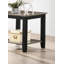 Table de bout simple en bois d'hévéa