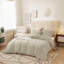 Ultra Soft 3-Piece Dyed Duvet Cover Set With Pillowcases-115637593-115637592
