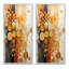 «Gold Gray Rustic Reflections», 2 pièces sur toile-1330566019-1330566022