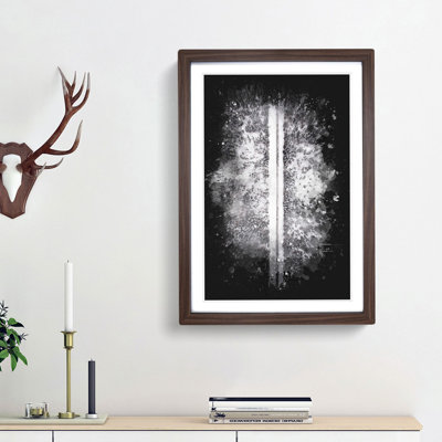 A Forest Road in Sweden - Framed Print
