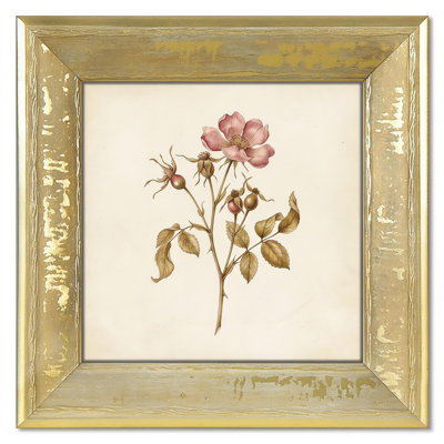 Beveled Picture Frame with Distressed Finish
