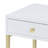 1-Drawer Side Table White Coffee Table Modern Coffee Table