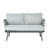 Steel Loveseat And Table Set-75833184-75833247