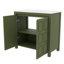Meuble-lavabo 36 po, meuble-lavabo de ferme avec lavabo en céramique, ensemble de rangement pour salle de bain-580463030