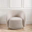 Fauteuil demi-tonneau pivotant avec siège large rembourré 360 ° Boucle-371597606-371597604