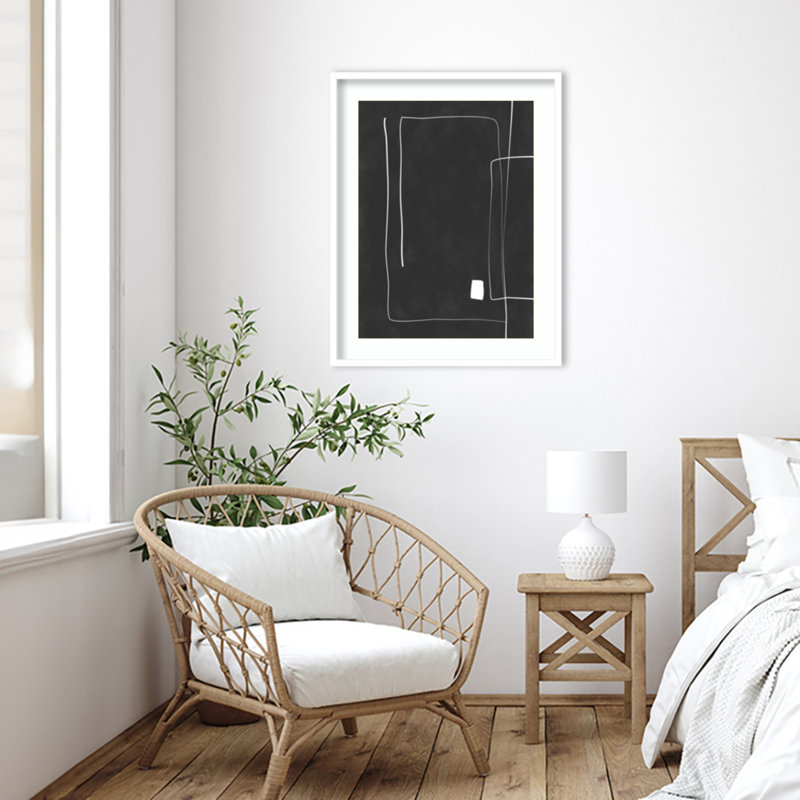 «Black and White 36», impression sur papier par Elena Ristova, Blanc, H 33 po x l 26 po x P 1 po