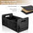 Car Trunk Organizer For SUV, Car Storage Organizer Collapsible Multi Compartment Container Box, Adjustable Car Accessories, Large Black