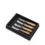 Set Of 4 Stainless Steel & Wood Handle Spreaders