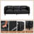 83.46" Wide Square Arm Sofa-1079720563