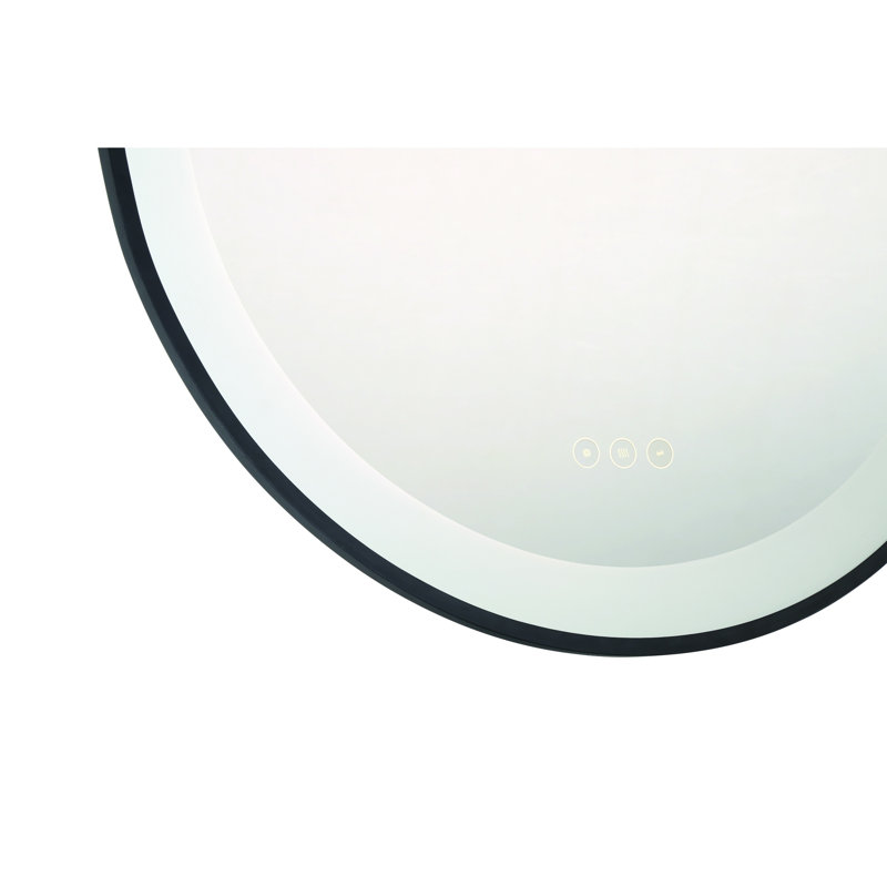Miroir à DEL 36 po Sara, Noir