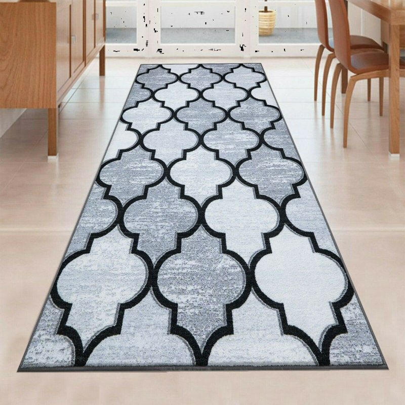Runner Alvena Geometric Area Rug, Runner 80 x 300cm