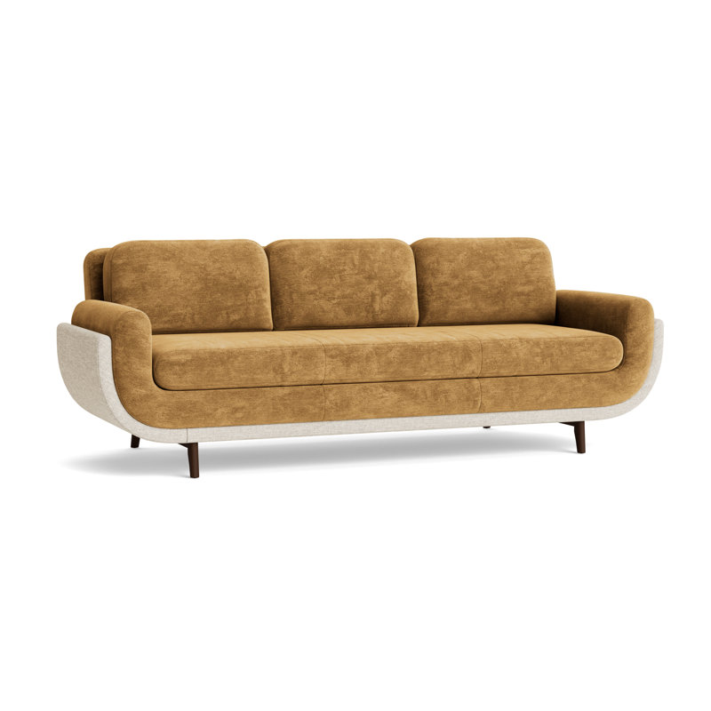 Regatta 100 Sofa, Vintage Chenille-BronzeTextured Slub Weave-Toffee, Sienna