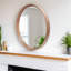 Miroir mural rond en bois pour salle de bain-464291633-464291639