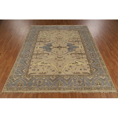 Camel Tone Wool Oushak Indian Area Rug 8x10