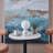 Mila 10" Modern LED Table Lamp with White Marble Base and Frosted Globe Shade, 3-Way Dimming-87756009-126420616