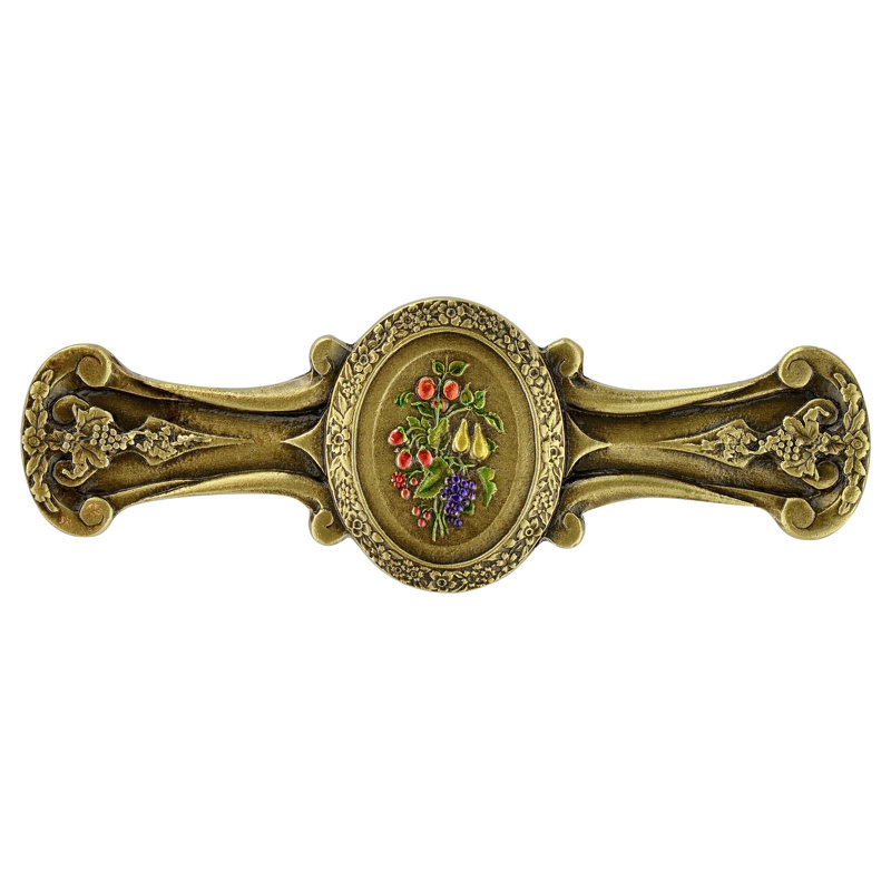 Tuscan Bar / Handle Pull, Brass Hand Tinted