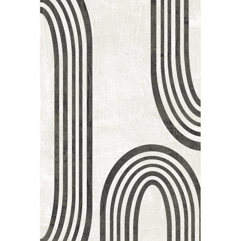 Modern Arc I - reproduction sur toile tendue, H 36 po x l 24 po, Non, Cadre simple argenté