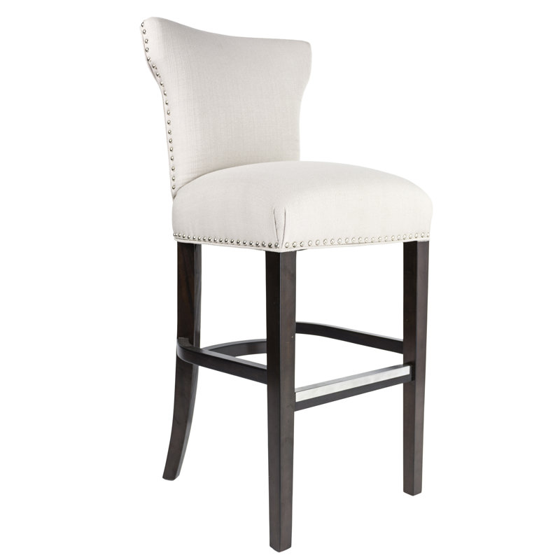 Canonbury Carleton Upholstered 31" Bar Stool, White