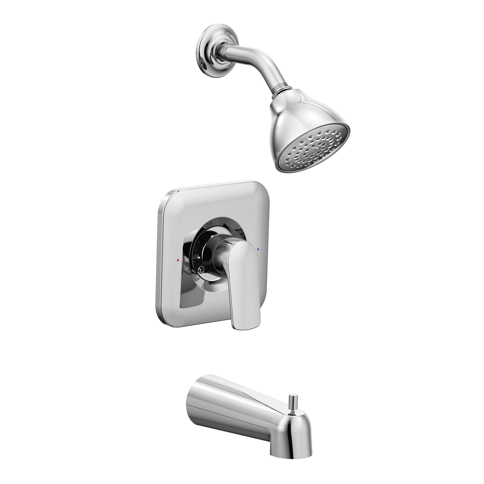 Moen Align Chrome Pressure Balancing Modern Tub and Shower Trim