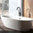 Freestanding Bathtub Faucet With Hand Shower, Matte Black, Construction Feature 44.58 In Depth