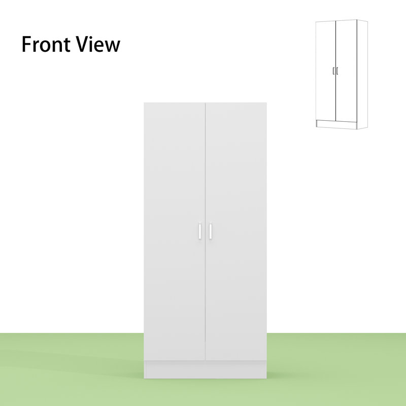 White Wardrobe For Compact Homes