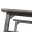 Chaise berçante surdimensionnée en bois avec siège large et dossier haut