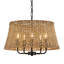 Lustre 5 lumières en rotin tissé à la main Boho Farmhouse-216947863