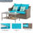 Gondolfi 51.69 " W Loveseat with Cushions
