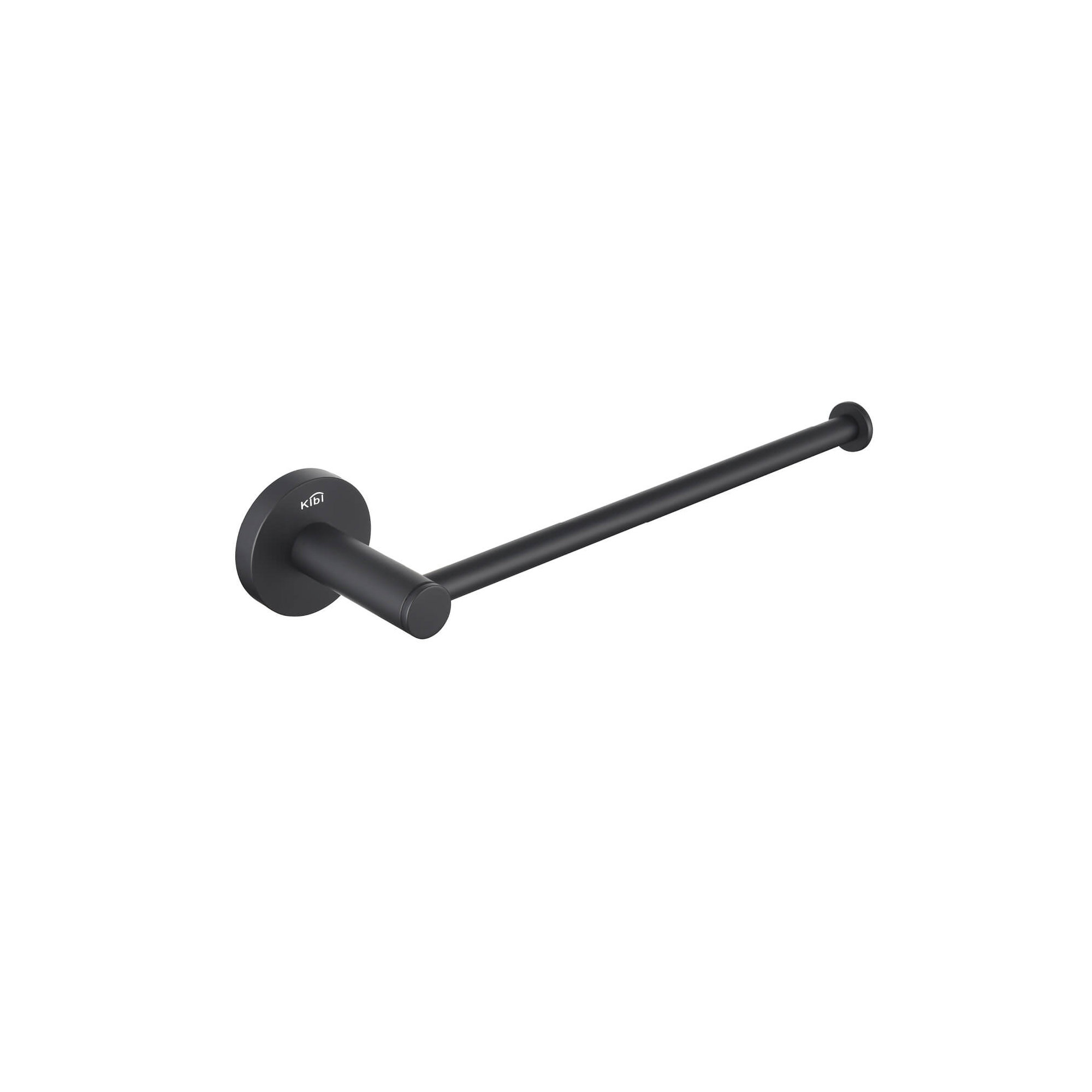 Circular 10'' Towel Bar, Matte Black