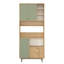 Armoire polyvalente Colesen, 34,6 x 80,7 x 14,0 pouces | 100% panneau de particules enduit de mélamine, épaisseur: 0,7 pouce | Pieds en métal, nombreuses tablettes, fixation murale | Conception scandinave pour des solutions de rangement élégantes-109343735