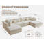 Canapés modulaires, canapé convertible avec repose-pieds-118193381