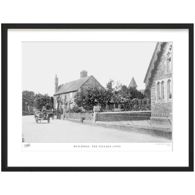 Buildwas, The Village C1955 by Francis Frith - Single Picture Frame Print, 40cm H x 50cm W x 2.3cm D