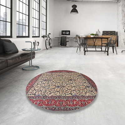 Tapis traditionnel rouge / crème