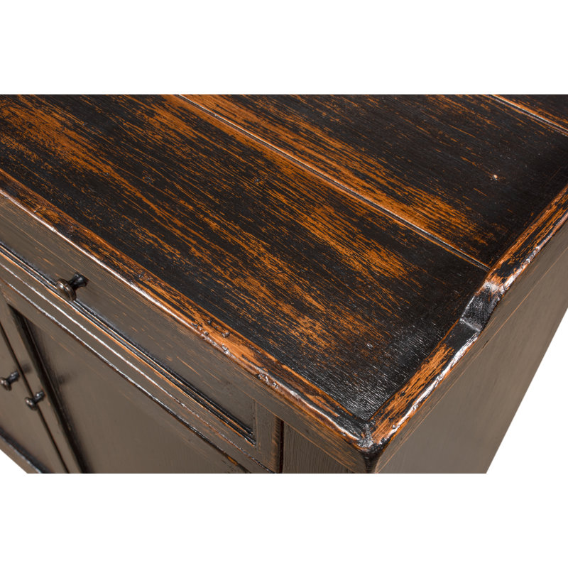 Madigan 64'' W Solid Wood Sideboard, Antique Black