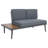 Gherlein 47.04" Wide Outdoor Symmetrical Patio Conversation Sets with Cushions-65400537