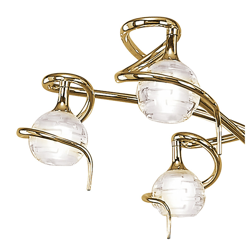 Dali 6 - Light Polished Brass Cluster Pendant