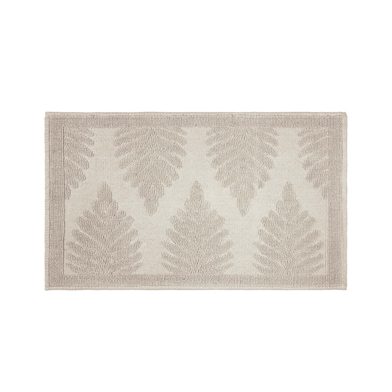 Martex Fern Ogee Jade Bath Rug, Fern Ogee Jade