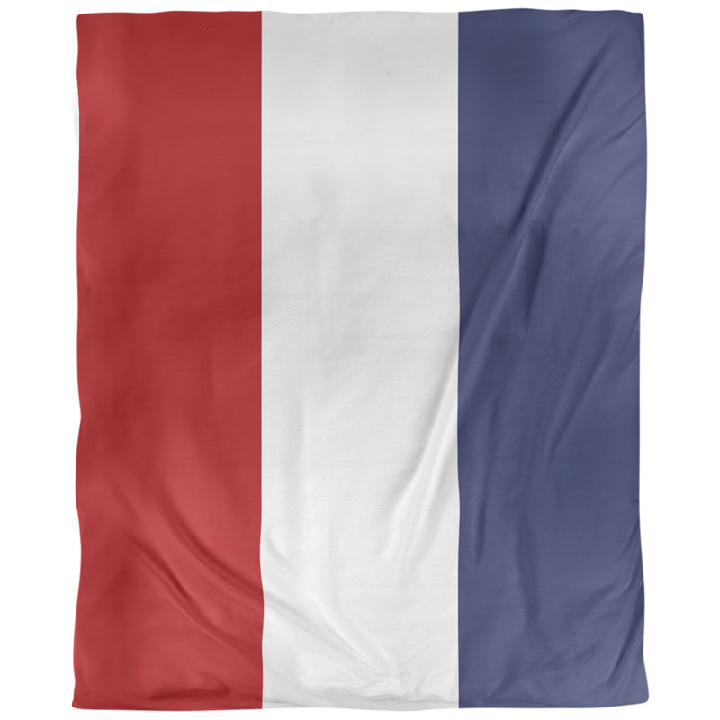 Housse de couette réversible simple Baseball, Housse de couette simple TG, Microfibre, Bleu royal / rouge / bleu royal