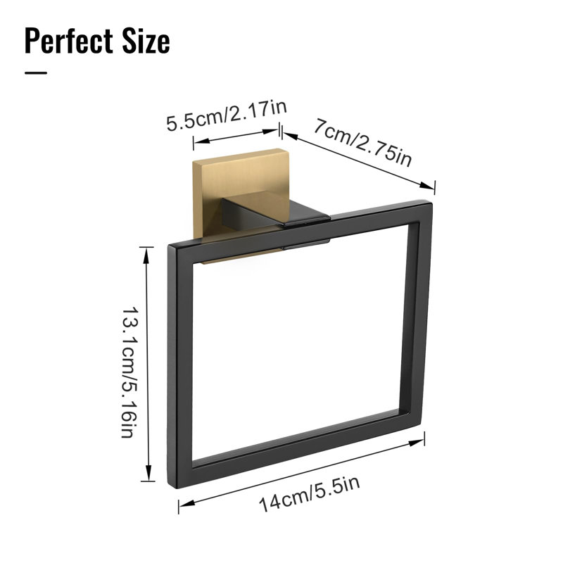 5 " Stainless Steel Wall Towel Bar